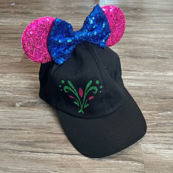 Princess Anna Mouse Ear Hat, Frozen Mouse Ears, Anna Running Costume Accessory