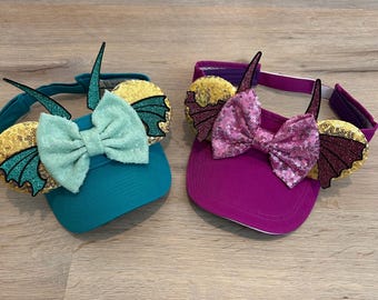 Pain and Panic Mouse Ears, Pain and Panic Running Costume, Hercule Inspired Mouse Ears, Pain and Panic Visor