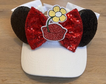 Vintage Mouse Inspired Mouse Ear Hat, Pillbox Mouse Ears