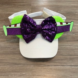 Buzz Inspired Mouse Ear Visor, Buzz Costume Mouse Ears, Buzz Costume Accessory for Running Costume
