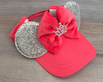 Pink Princess Mouse Ear Visor