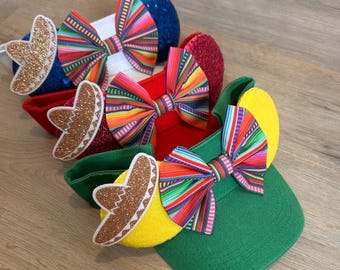 Three Caballeros Mouse Ear Visors, Wine and Dine 2026 Costume