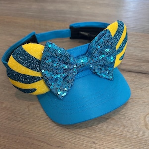 Flounder Inspired Mouse Ear Visor, Customizable Ears