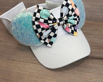 Alice Mouse Ear Visor, Wonderland Mouse Ears