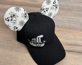 READY TO SHIP-Steamboat Willie Mouse Ear Hat
