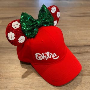 Lilo Mouse Ear Hat, Hawaiian Friend Mouse Ears, Comfortable Headband Alternative, Running Costume for Best Friends