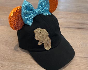 Merida Mouse Ear Visor, Sequin Bow, Costume Accessory