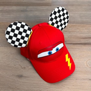Cars Inspired Mouse Ears for Kids, Kids Mouse Ears with no bow, Customizable Mouse Ears for Kids and Adults