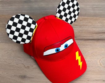 Cars Inspired Mouse Ears for Kids, Race Car Hat