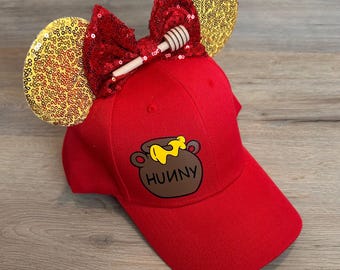 Winnie the Pooh Inspired Mouse Ear Hat