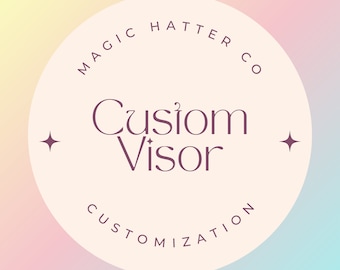 Custom Mouse Ear Visor, Customizable Mouse Ear Visor