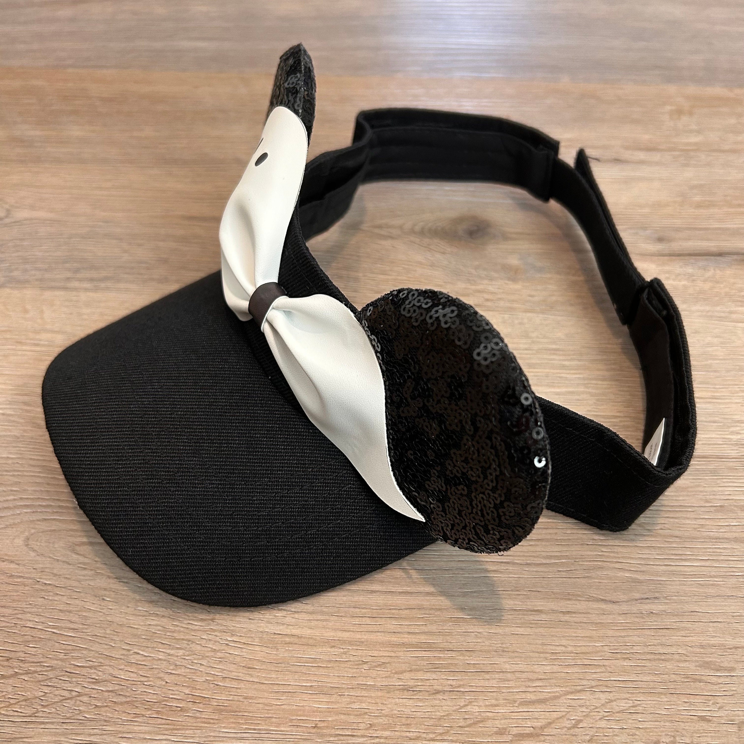 Ready to Ship-glow in the Dark Ghost Mouse Ear Visor  display picture 3