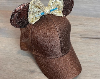 Glitter Mouse Ear Hat with Ponytail Slit, May the Fourth Ears