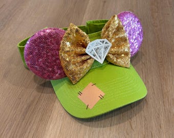 Dopey Mouse Ear Visor, Dopey Inspired Mouse Ears, Dopey Costume Mouse Ears, Comfortable Dopey Ears