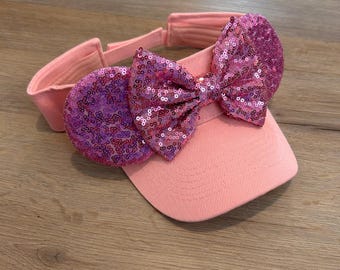 Pink Mouse Ear Visor, Princess Mouse Ears