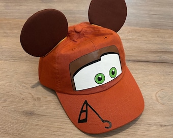 Tow Truck Mouse Ears Hat, Cars Inspired Costume, Men's Cars Hat