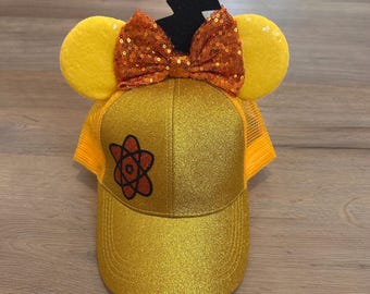 Glitter Powerline Inspired Mouse Ear Hat, Running Costume Accessory