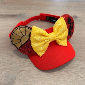 Kuzco Inspired Mouse Ears, Comfortable Visor for Parks, Kuzco Running Costume