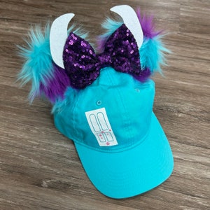Sully Inspired Mouse Ear Hat, Sully Mouse Ears with Fur Ears, Sully Mouse Ear Hat for Springtime Surprise Running Costume