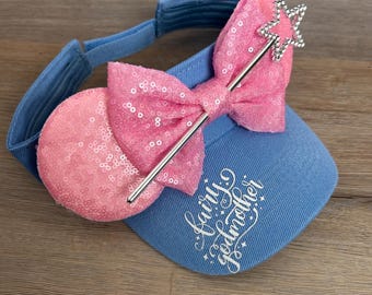 Fairy Godmother Mouse Ear Visor, Princess Costume Accessory