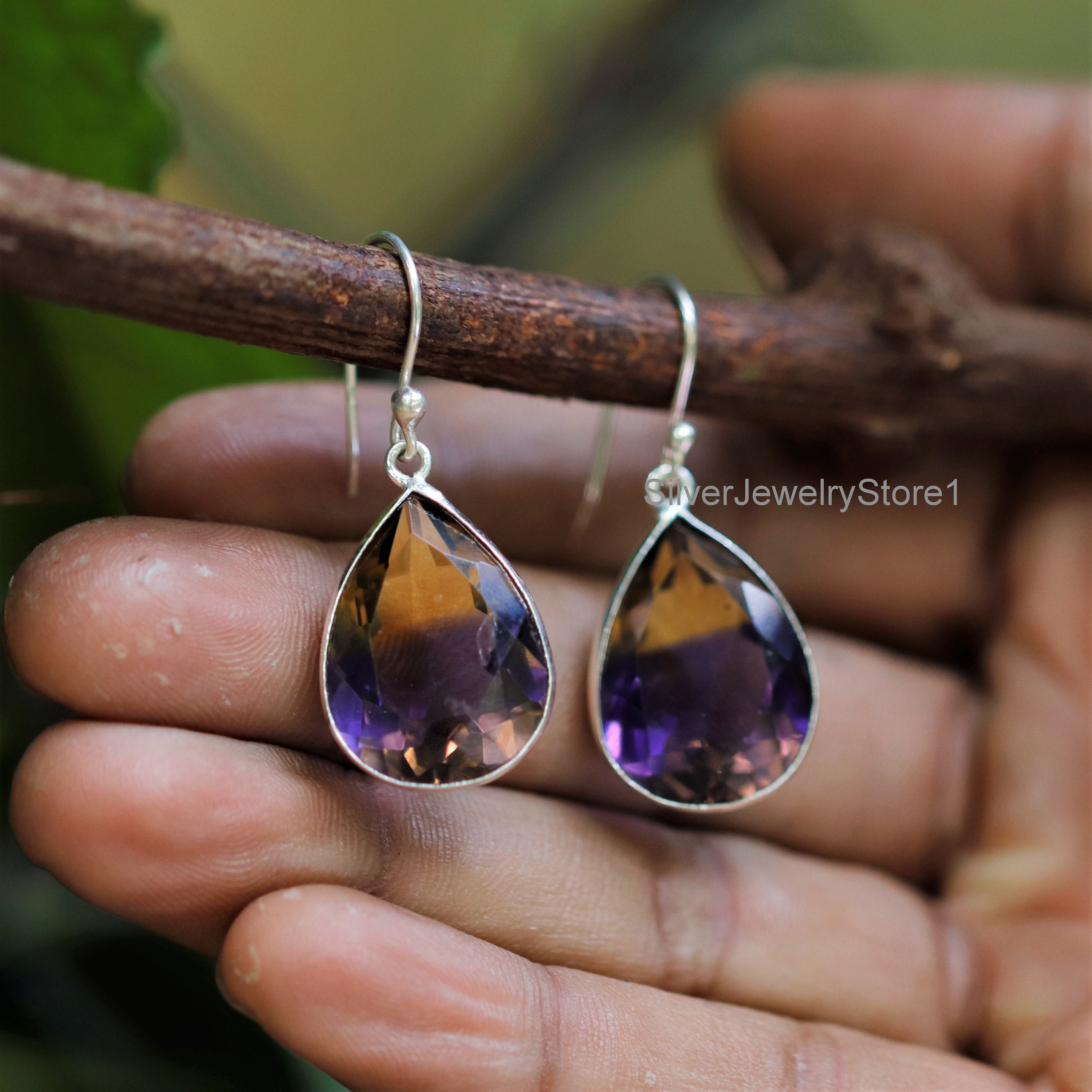 Ametrine Earrings - Etsy Ametrine Earrings - Etsy