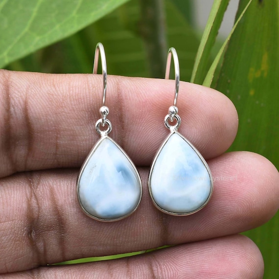 Larimar cheap earrings etsy