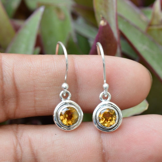 Sterling Silver Citrine Earrings Sterling Silver Citrine Earrings