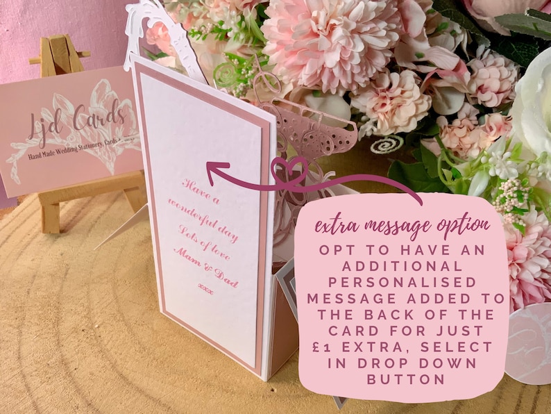 18th Birthday card daughter, pop up birthday card, personalised daughter card, 18th birthday card for her, pop up card, niece, best friend, extra message printed on the back