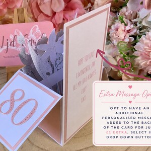 Handmade 80th Birthday Pop-Up Flower Card: Personalised Mum, Grandma, Auntie image 4