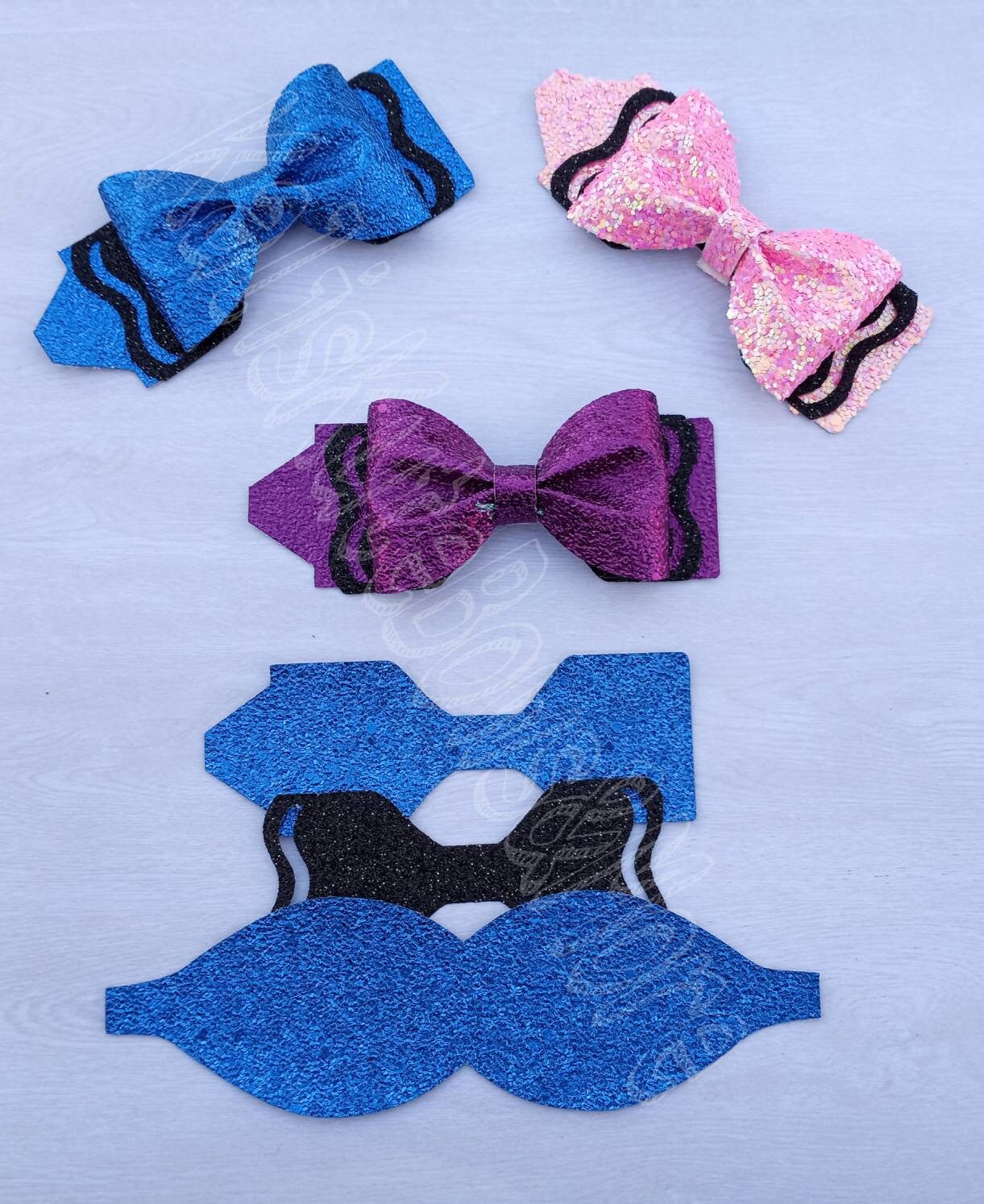 Glitter Crayon girls hair bow,Girls back to school hairbow,100 days o…
