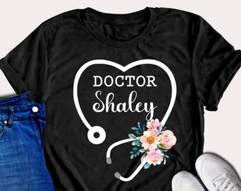 Personalized Doctor Shirt, Personalized Doctor Shirt, Doctor Personalized Shirt, Doctor Shirt, Doctor TShirt, Gift For Doctors Personalized