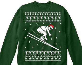 Ski jumping sweatshirt, ski jumping sweater, ski jumping ugly shirt, ski jumping christmas shirt, ski jumping shirt, ski jumping gift SP13