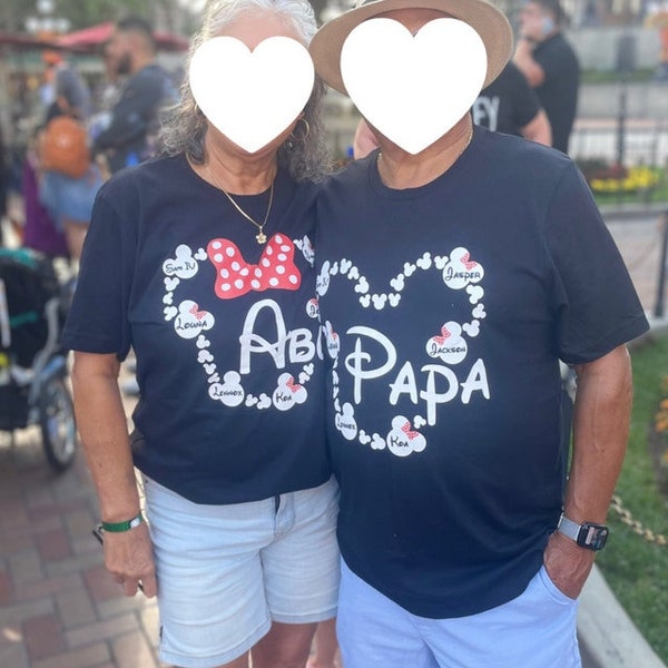Personalized Papa Disney Shirt, Papa Personalized Disneyworld Shirts, Papa Personalized Gift, Personalized Disney Papa Custom Name Shirt