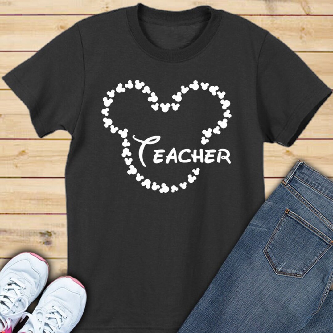 Disney Teacher Shirt Mickey Outline Shirt Disney Custom Shirt Mickey Disney teacher shirt mickey outline shirt disney custom shirt mickey