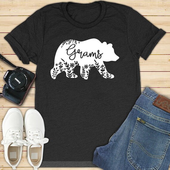 Gram Bear Shirt Floral Gram Bear Shirt Floral