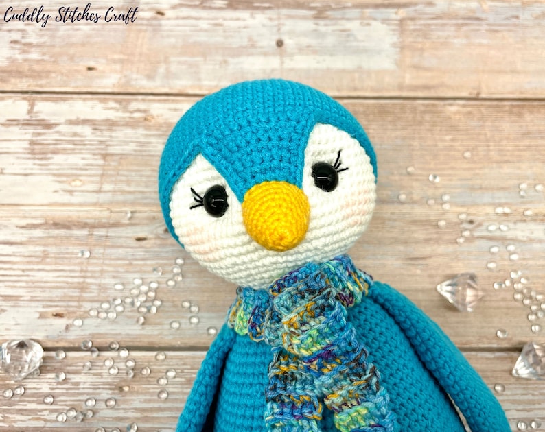 Crochet penguin pattern, Amigurumi penguin pattern, penguin softie image 6