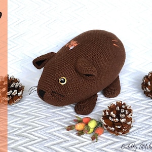 Guinea pig crochet pattern, Guinea pig Amigurumi pattern