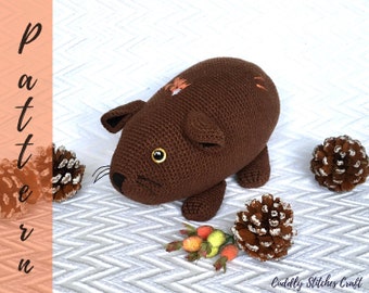 Guinea pig crochet pattern, Guinea pig Amigurumi pattern