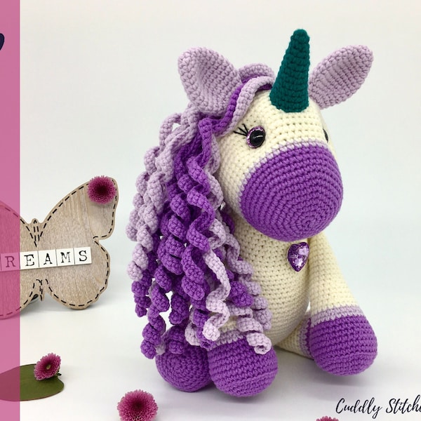 Crochet unicorn pattern, Amigurumi unicorn pattern, plush unicorn