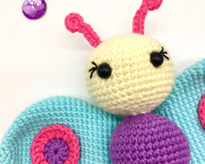 snail crochet pattern, caterpillar crochet pattern, hedgehog crochet pattern, butterfly crochet pattern