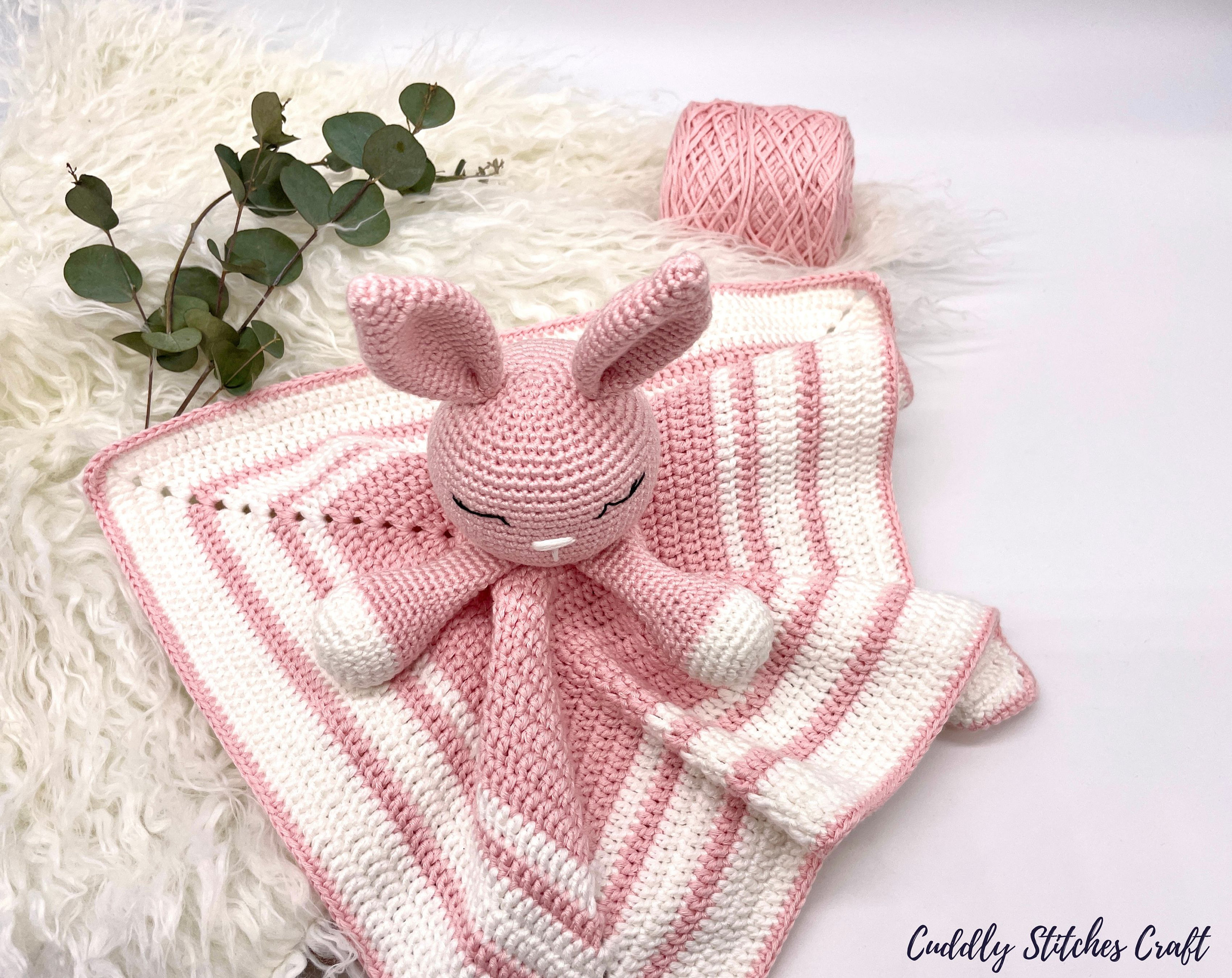 Bunny Crochet Lovey Pattern Crochet Lovey Blanket Crochet - Etsy