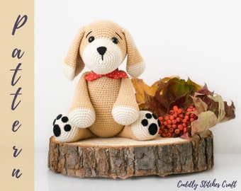 Puppy crochet pattern, crochet dog pattern