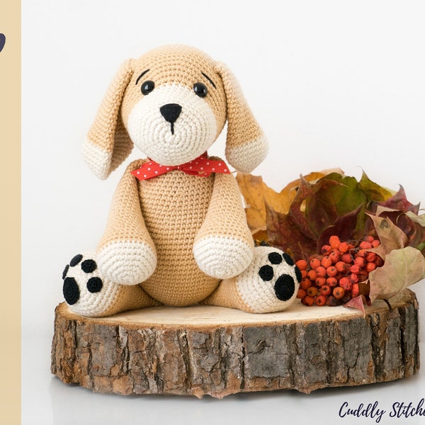 Puppy crochet pattern, crochet dog pattern