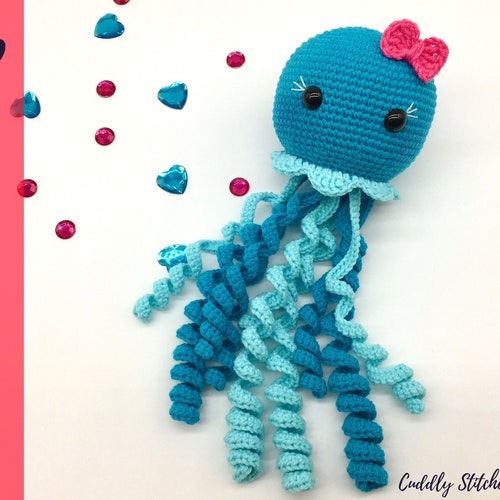 Crochet Jellyfish Pattern Amigurumi Jellyfish Plush Etsy UK