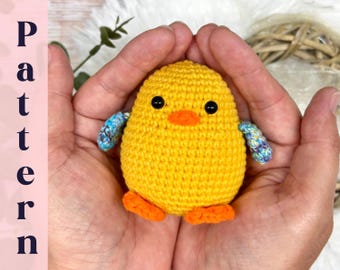 ひよこのかぎ針編みパターン、イースターのひよこ、あみぐるみのひよこ