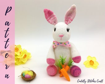 Crochet bunny rabbit pattern, Amigurumi bunny rabbit pattern