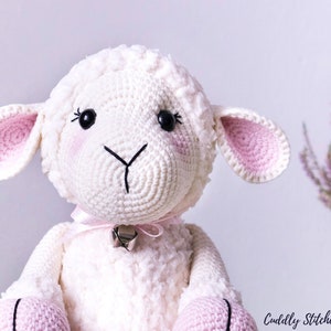 Lamb crochet pattern, stuffed sheep pattern, plush pattern image 3
