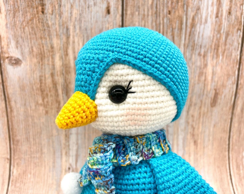 Crochet penguin pattern, Amigurumi penguin pattern, penguin softie image 3