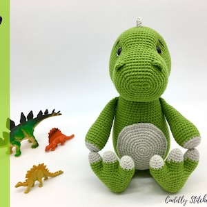 Dinosaur crochet pattern, crochet T-rex, Amigurumi dinosaur