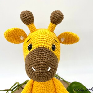 Crochet giraffe pattern, Amigurumi giraffe pattern, giraffe plushie image 5